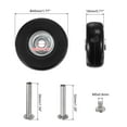 thumbnail image 2 of Uxcell Replacement Luggage Wheels 45x18mm Suitcase Wheel Repair Kits 4 PU Bearing Wheels for Trolley Bag, Inline Skate, 2 of 5