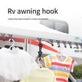 thumbnail image 4 of Awning Hook Handy Installation Multipurpose Caravan Accessories Simple Structure RV Metal Clasp Resilience Clothes Hanger Load-bearing Drying Holder, 4 of 9