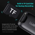 thumbnail image 3 of Wireless Lavalier Microphone System with 3-Level Noise Reduction, 2.4G Transmission, 100m LOS Range, 25ms Low Latency, TF Card Audio Storage, Real-Time Monitoring, Remote Shutter, Clip/Magnetic, 3 of 7