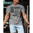 thumbnail image 3 of Gymish Set Goals Workout T-Shirt – Motivational Gym Shirt for Men, Lifting Tee, Men’s Athletic Gym Wear, 3 of 6
