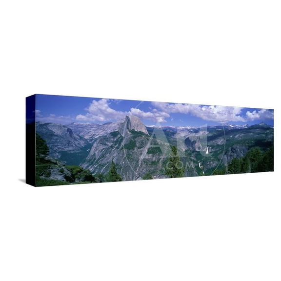 Nevada Fall and Half Dome, Yosemite National Park, California, Scenic Stretched Canvas Wall Art Sold by Art.Com