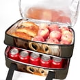 thumbnail image 5 of Deer Double Layered Insulated Refrigerated Large Capacity Lunch Bag with Two Compartments - Carry by Hand - 7.1x11.4x16.1 Inches, 5 of 6