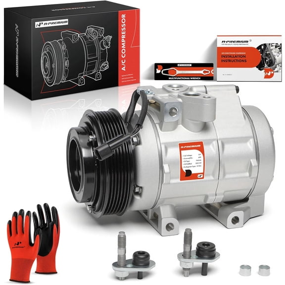 A-Premium AC Compressor with Clutch Compatible with Ford Explorer 2006-2008 Mercury Mountaineer 2006-2010 V8 4.6L