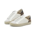 thumbnail image 2 of Tenis Choclo Para Mujer Casuales Cómodos Blanco/Leopardo negro 25, 2 of 6