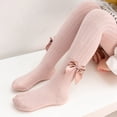 thumbnail image 2 of Toddler Kids Girls Cotton Bow Leggings Tights Knitted Pantyhose Stretchy Full Length Pants for Baby 6 Months -10 Years, 2 of 8