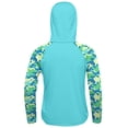 thumbnail image 4 of Sudadera con capucha Rash Guard DRONIRING para niños, UPF 50+, azul cristal, 4 of 6