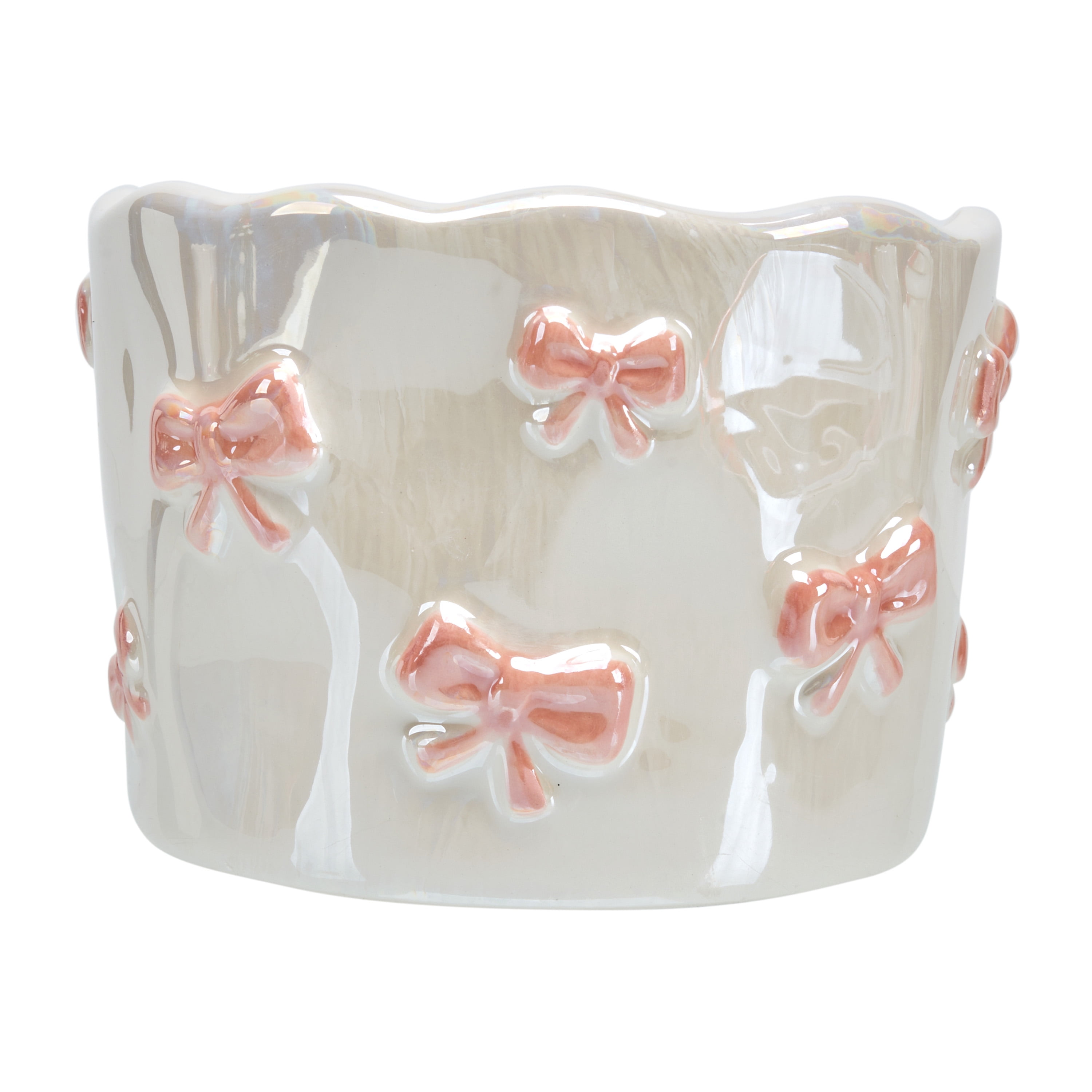 Saint Valentin,BOUGIE NŒUD ROSE