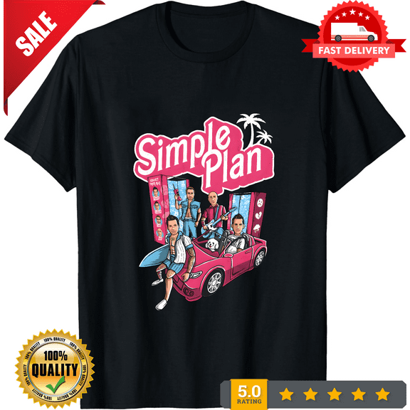 Simple Plan Tour 2023 Short Sleeve Black Cotton All Size Shirt, ULTRA LIMITED-TH69238