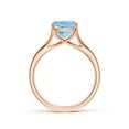 thumbnail image 2 of ANGARA Natural Solitaire Cushion 1.95 ct Aquamarine Split Shank Engagement Ring in 14K Rose Gold for Women (Size-8mm) | March Birthstone, Anniversary, Jewelry Gift for Women | Natural Aquamarine Ring, 2 of 10