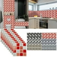 thumbnail image 4 of Kitchen Bathroom Tile Stickers Peel and Stick Tile Stickers 10 Pcs Waterproof Adhesive 3D Wall Floor Stickers for Living Room ﻿, 4 of 9