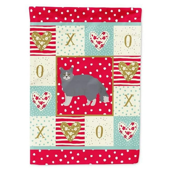 Selkirk Rex No.1 Cat Love Canvas House Outdoor Flags