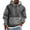 Light Gray, variant on LWavelet Men’s Plaid Patchwork Pullover Hoodie Long Sleeve Drawstring Hooded Sweatshirt Casual Loose Fit Kangaroo Pocket Top