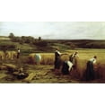 thumbnail image 2 of Lhermitte, Leon Augustin 18x12 White Modern Wood Framed Museum Art Print Titled - Harvest Time, 2 of 4
