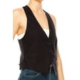 thumbnail image 6 of Women's Casual Solid Racerback Vest Button Down Closure, 6 of 7