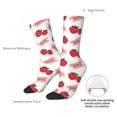 thumbnail image 6 of Honeii Strawberry Print Adult Socks,Crew Socks,Casual Calf Socks,Daily Wear Socks for Men & Women, Perfect for Sports, Casual and Everyday Use, 6 of 6