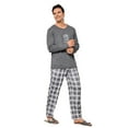 thumbnail image 3 of Men's long-sleeved long pants with round neck, casual and comfortable printed home wear set that can be worn outside, 3 of 6