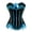 Light Blue, variant on Clearance! Womens Tops Clearance under $5 Large Plus Size Corsets For Women Black Bustier Lingerie For Halloween Costume Dress Bustier Top Gothic Shapewear Sexy Underwear - Blue - XXXXXL