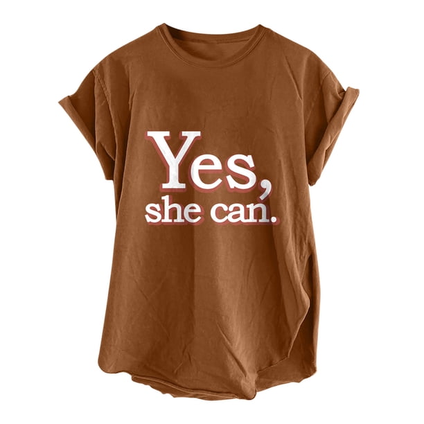 Camiseta de mujer, camisetas divertidas y bonitas con abertura lateral Vintage, camiseta de manga corta con estampado de letras divertidas, blusa holgada con mangas caídas y hombros descubiertos Pompotops hfajkhk127142