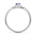 thumbnail image 4 of Birthstone Heart Ring with Shoulder Accents - Blue Sapphire (September), 4 of 4