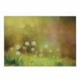 thumbnail image 1 of Flower Cutting Board, Dandelion Field Wild Nature Pastel Grass Spring Themed Floral Work of Art, Decorative Tempered Glass Cutting and Serving Board, Small Size, Yellow Green, by Ambesonne, 1 of 1