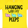 thumbnail image 4 of Inktastic Easter Hanging with My Peeps Pastel Bunnies Boys or Girls Baby Bodysuit, 4 of 5