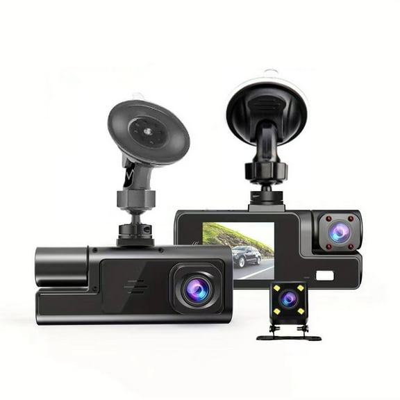 FHD 1080P Dash Cam Front and Rear - 170° Wide Angle, Loop Recording & Motion Detection - Perfect for Safe Driving and Parking