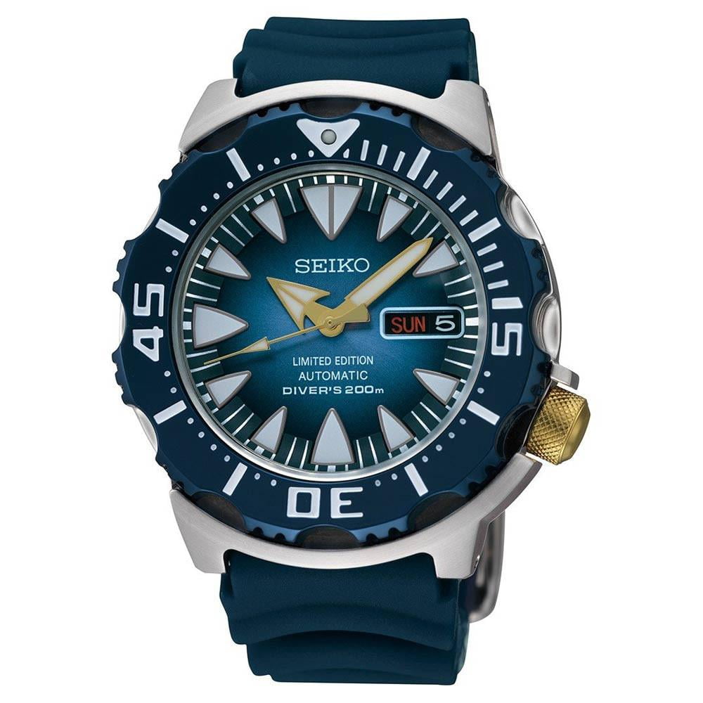 Seiko Men s SRP455 Blue Monster Superior Blue Dial Automatic Air Diver s Watch