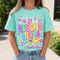 thumbnail image 5 of Back To School Shirt, Custom Grade Name Tee, Second Grade Smiley Graphic, Cute First Day Of School Outfit, Classroom Gift, 5 of 10