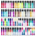thumbnail image 1 of Peluca de trenza sucia de fibra química africana, trenza grande de color degradado, trenza de tres hebras, fibra de cabello, trenzas europeas y americanas, 1 of 4