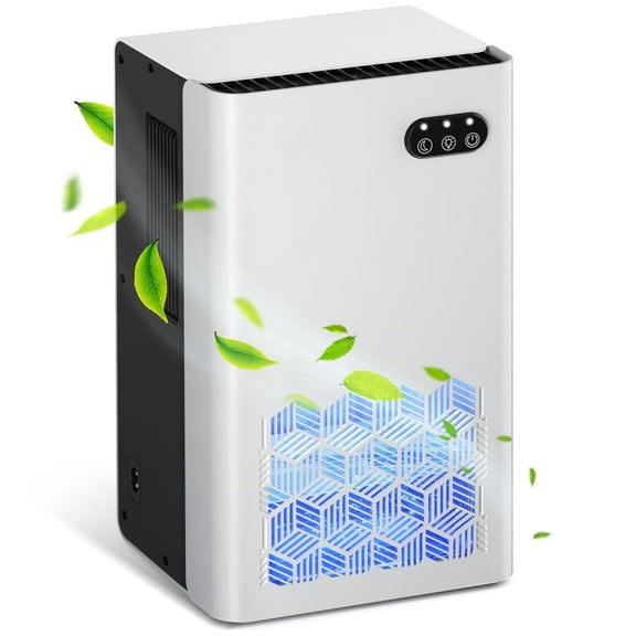 EGEH Dehumidifier, Dehumidifiers for Room, 95 OZ Water Tank, (950 sq.ft) Dehumidifiers for Basement Home Bathroom Bedroom with Auto Shut Off, 7 Colors LED Light, White