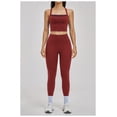 thumbnail image 4 of AEXTO Womens Workout Sets Two Piece Spaghetti Strap Tank Top Matching High Waist Leggings Gym Work Out Clothes, 4 of 15