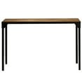 thumbnail image 3 of vidaXL Dining Table Solid Rough Mange Wood and Steel 120 cm, 3 of 5