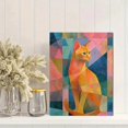 thumbnail image 2 of Qisvanset Orange Tabby Cat Canvas Print 12x16 Inch Bedroom Decor, 2 of 8