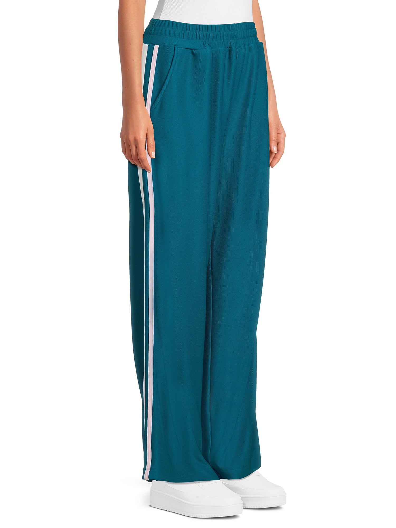 Self Esteem Juniors Knit Track Pants with Side Striping, 30.25" Inseam, Sizes S-XL