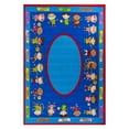 thumbnail image 2 of World Rug Gallery Kids Educational Learning Non Slip Area Rug - MULTI 7'10"x10', 2 of 9