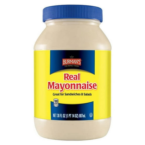 Burman's Real Mayonnaise, 30 oz