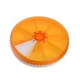 thumbnail image 1 of FRCOLOR Pilulier Rotatif Circulaire (Orange), 3.07"X3.07"X0.71 Pouces, 1 of 4