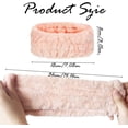 thumbnail image 5 of Spa Facial Headband for Makeup and Washing Face Coral Fleece Elastic Headband Yoga Sports Shower Facial Terry Cloth Hairband Makeup Headband for Girls and Women, 5 of 7