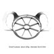 thumbnail image 3 of 8/12 Blades Apple Core Remover Manual Frutas Verduras Divisor para la cocina del hogar, 3 of 5