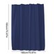 thumbnail image 3 of Cortina de ducha de color sólido 70,87 x 70,87 in – Mampara de baño de poliéster grueso impermeable, 12 ganchos incluidos, negro amarillo café verde azul púrpura, 3 of 6