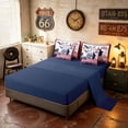 thumbnail image 5 of Manfei American Flag Twin Bedding, Retro 250 Anniversary Bedding Comforter Set, Red Blue White, Navy Reversible 7 Pieces, 5 of 6