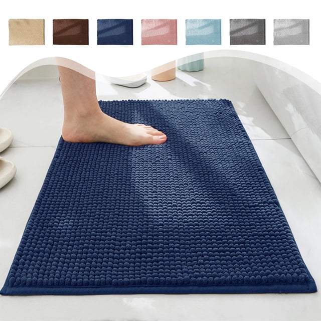¡Liquidación de alfombrillas de baño por menos de $5! PRETXORVE - Alfombrilla de baño de chenilla de pelo corto denso, ideal para todas las estaciones, para uso doméstico, dormitorio, suave,