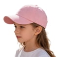 thumbnail image 3 of Ticikt Toddler Boys Baby Girls Baseball Hats Kids Boy Caps Toddler Sun Hats for Summer Adjustable Size,Color:Pink, 3 of 5