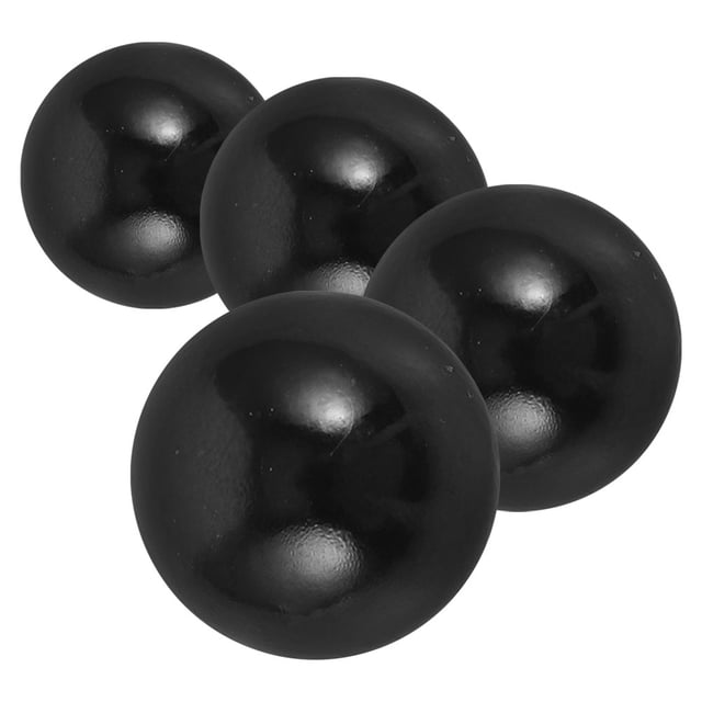 GARVALON 4Pcs Plastic Pinball Balls Replacement Black for Pinball Machines with Practical Fit and Versatile Use