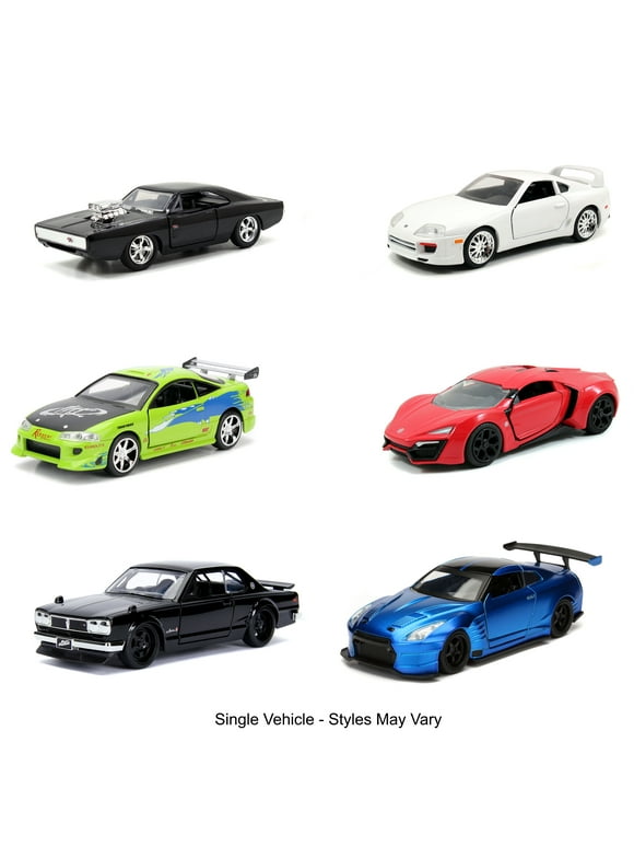 Jada Toys Fast & Furious 1:32 Die-Cast Cars Assortment Model Vehicles, 4oz(One Piece, Styles May Vary)