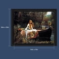 thumbnail image 2 of The Lady of Shalott Framed Print by John William Waterhouse, World Famous Wall Art Collection, Grace Your Living Room or Kitchen Decor With This Print, 11x14, 2484B, 2 of 7