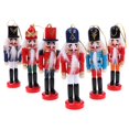 thumbnail image 4 of Marionetas miniaturas de Cascanueces de 12cm, adornos de Navidad, decoración de escritorio, dibujos animados, dibujo de nueces, soldados, muñecas de banda, cascanueces, 4 of 5