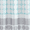 Blue Geometric, variant on Mainstays 15-Piece Green Leaves Print Polyester Shower Curtain Set, 70" x 72"