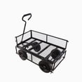 thumbnail image 4 of ACE-GARDEN,1-YEAR-WARRANTY,37"x19.48"x40.15",550 LBS, Heavy Duty with Wheels,Tools cart Wagon Cart Garden cart trucks,transport firewood(Black), 4 of 7