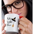 thumbnail image 2 of 3dRose, Resting Witch Face - Halloween Saying, 11oz Two-Tone Red Mug, 2 of 7